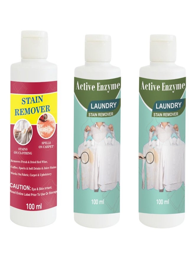 مجموعة مزيل البقع من توفوس، تتضمن مزيل بقع أحمر، ومزيل بقع فستقي، ومزيل بقع فستقي | محلول تنظيف متعدد الأسطح للملابس والأقمشة والمفروشات (100 غرام لكل عبوة) - Image 1